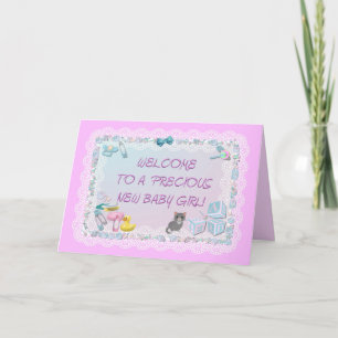 WELCOME BABY GIRL!   Card