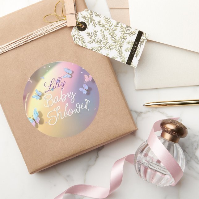 Welcome Baby Lily – Butterfly Baby Girl Sticker (Creator Uploaded)