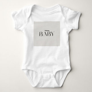 Welcome Baby | Modern Minimalist Baby Bodysuit