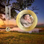 Welcome Baby Photo Birth Statistics Keepsake Wind Chime<br><div class="desc">Simple photo on either side with "Welcome Baby!" or text of your choice along with your little one's name,  birthday and birth statistics.  These make great keepsakes and gifts for new parents and grandparents.</div>
