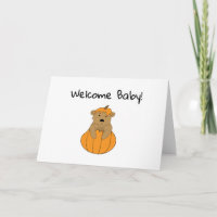 Welcome Baby Pumpkin Bear