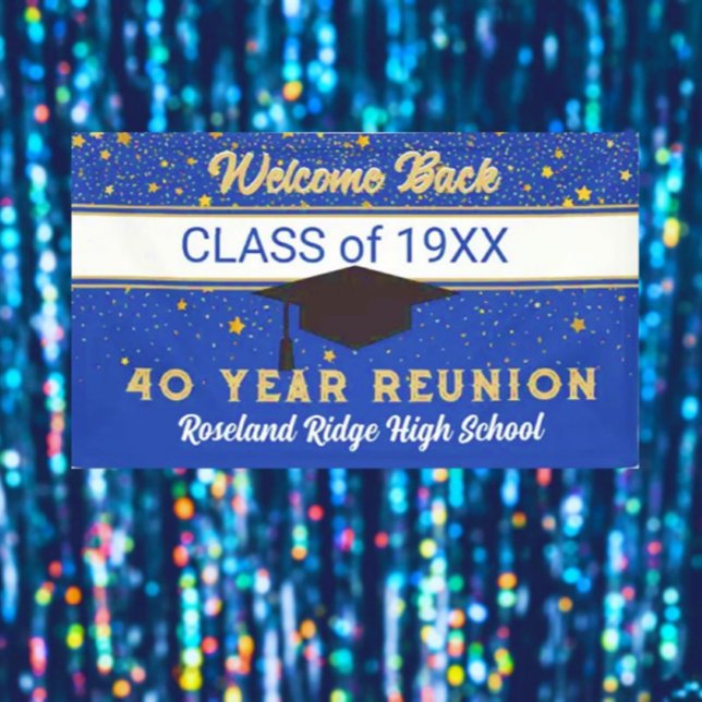 Welcome Back 40 yr Class Reunion Banner (Creator Uploaded)