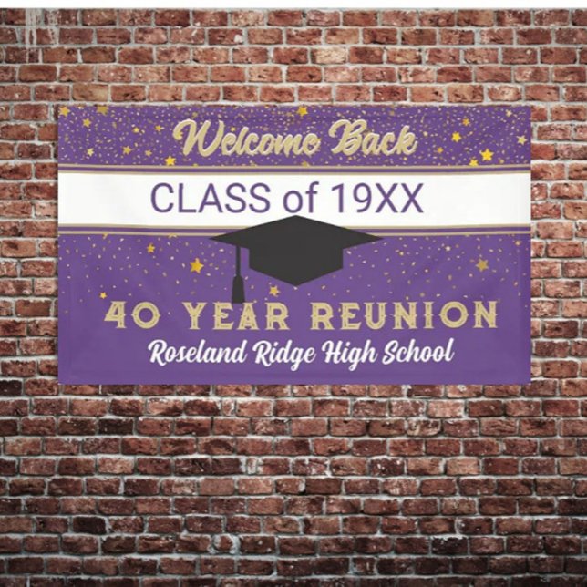 Welcome Back 40 yr Class Reunion Banner (Creator Uploaded)