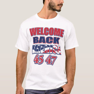 Welcome Back America Trump 45 47 T-Shirt