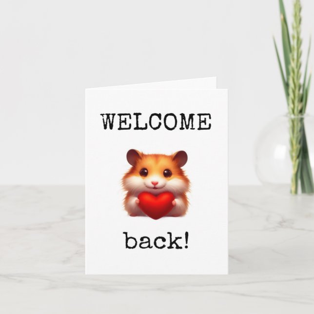 Welcome Back Card (Front)