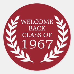 Welcome Back Class Of Classic Round Sticker