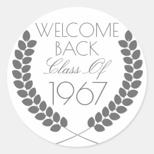 Welcome Back Class Of Classic Round Sticker
