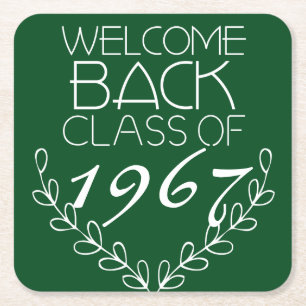 Welcome Back Class Of Square Paper Coaster
