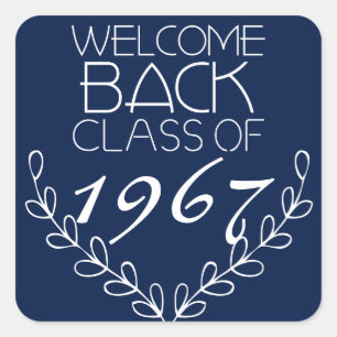 Welcome Back Class Of Square Sticker