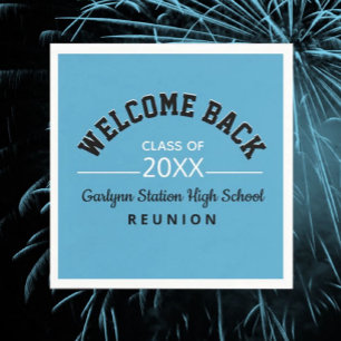 Welcome Back Class reunion paper Napkin
