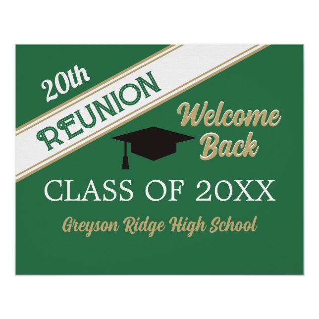 Welcome Back Class Reunion Poster (Front)