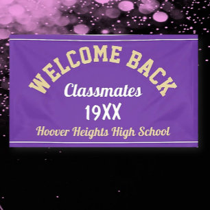 Welcome Back Classmates Class reunion banner