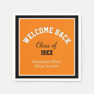 Welcome Back! Custom Class reunion Napkins