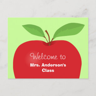 Welcome back from teacher postcard