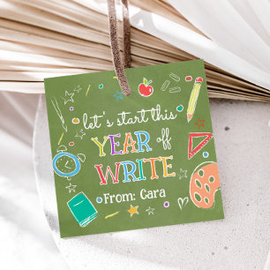 Welcome Back School Year Back to School Favor Tags
