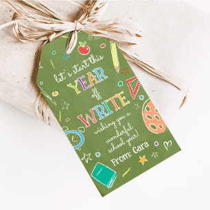 Welcome Back School Year Back to School Favor Tags