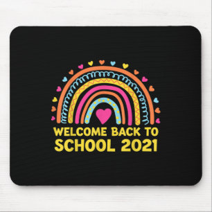 Welcome Back To School 2021. Funny Teachers Studen Mouse Mat