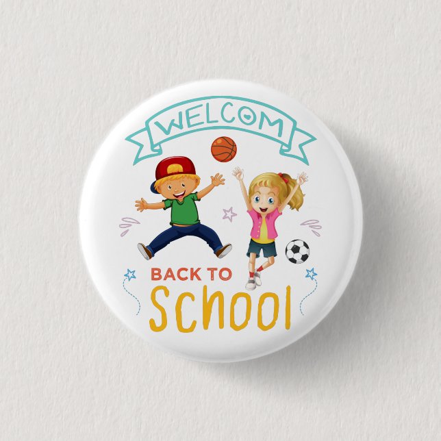 Welcome Back To School 2022, first day of school 3 Cm Round Badge (Front)