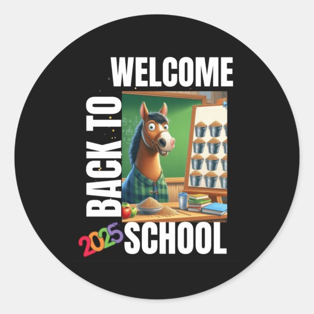 Welcome Back To School 2025 Sticker  (Front)