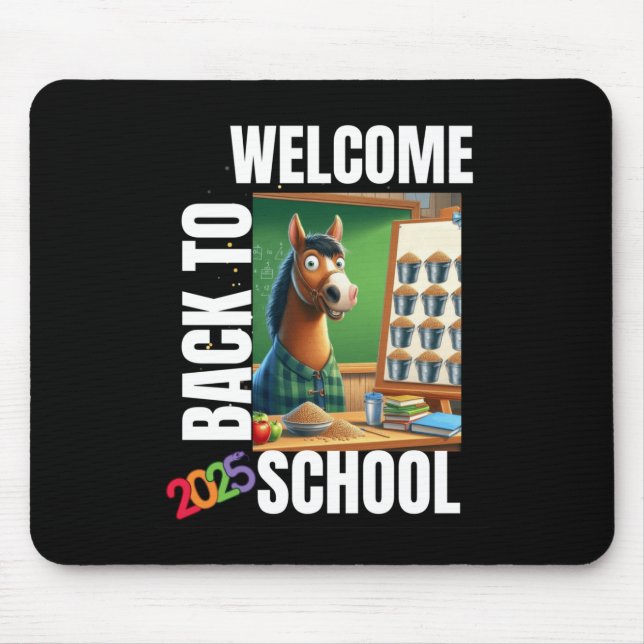 Welcome Back To School 2025 Sticker  Mouse Mat (Front)