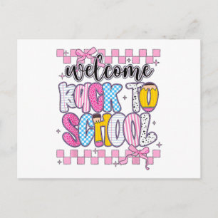 Welcome Back to School 2026 First Day Teachers Stu Postcard