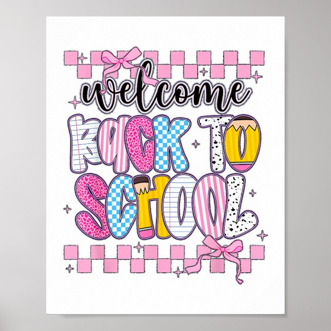 Welcome Back to School 2026 First Day Teachers Stu Poster (Front)