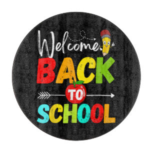 Welcome Back to School 2026 Teachers Students Cutting Board