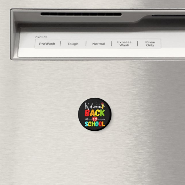 Welcome Back to School 2026 Teachers Students  Magnet (In Situ (Dishwasher))