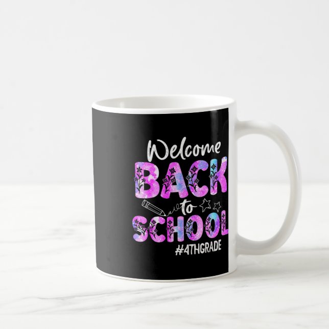 Welcome Back To School 4th Grade Back To School  Coffee Mug (Right)