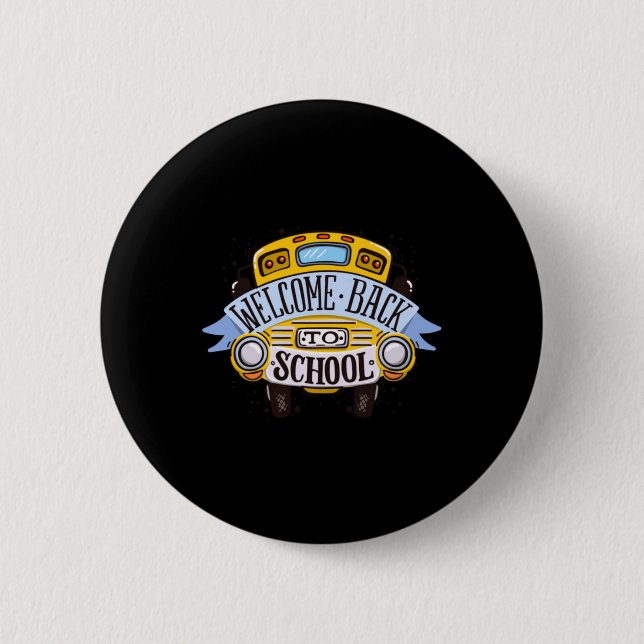 Welcome Back To School 6 Cm Round Badge (Front)