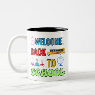 Welcome Back To School Best gift for a student Two-Tone Coffee Mug