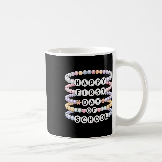 Welcome Back To School Bracelets First Day Of Scho Coffee Mug (Right)