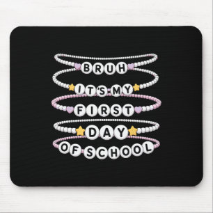 Welcome Back To School Bracelets First Day Of Scho Mouse Mat
