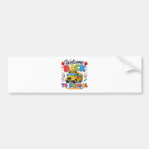 Welcome Back to School Bus Driver First Day Bumper Sticker