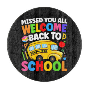 Welcome Back to School Bus Driver First Day Cutting Board