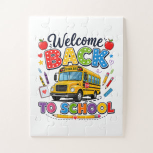 Welcome Back to School Bus Driver First Day Jigsaw Puzzle