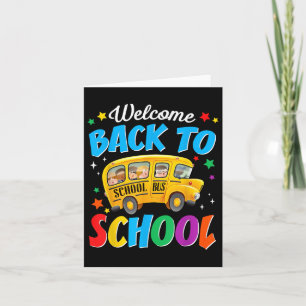 Welcome Back To School Bus Driver First Day Of Sch Card