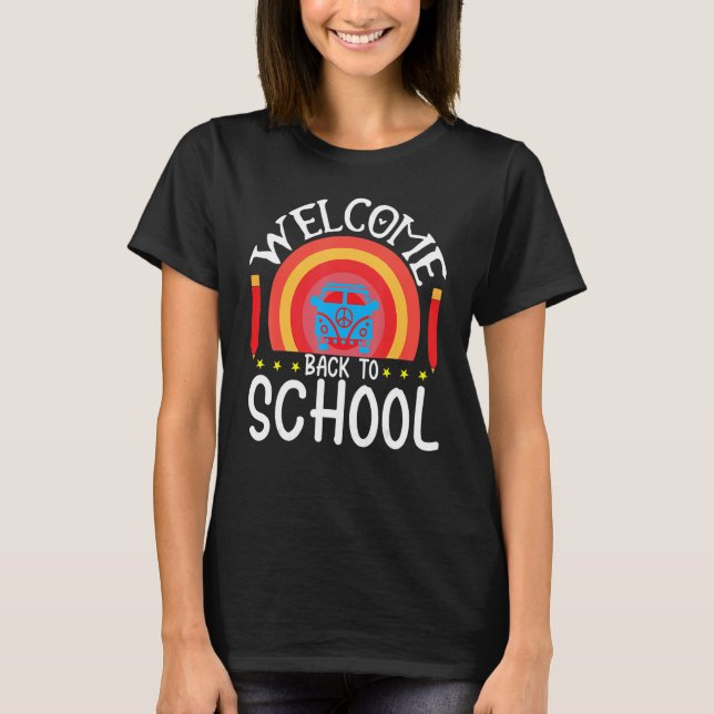 Welcome Back To School Bus Driver Student Transit  T-Shirt (Front)