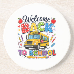 Welcome Back to School Bus Driver Tees First Day o Coaster