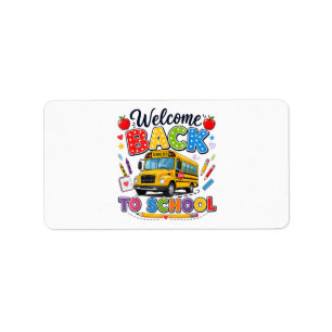 Welcome Back to School Bus Driver Tees First Day o Label