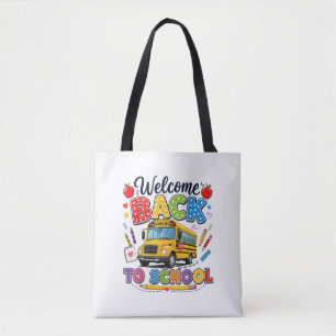Welcome Back to School Bus Driver Tees First Day o Tote Bag