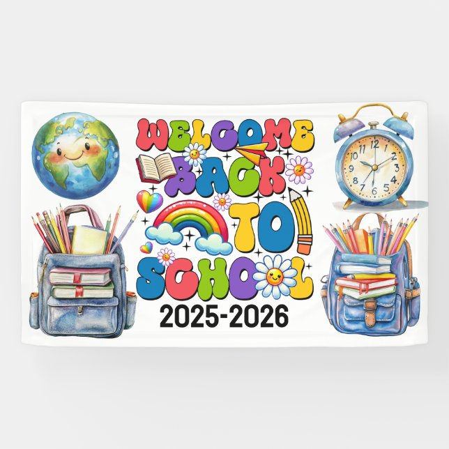 Welcome Back to School | Classroom Banner (Horizontal)
