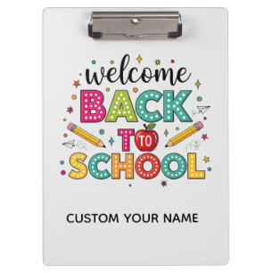 Welcome Back to School Clipboard