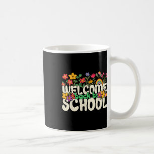Welcome Back To School Colourful Flowers Teachers Coffee Mug