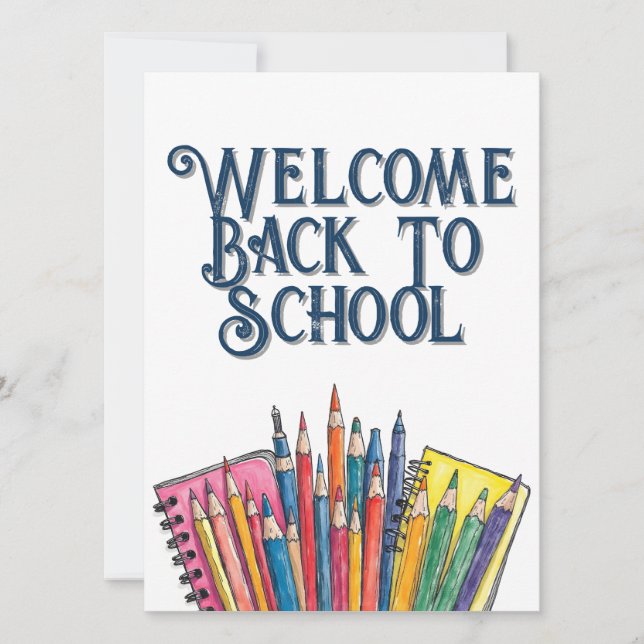 Welcome Back to School – Colourful Start (Front)