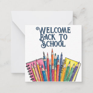 Welcome Back to School – Colourful Start Card