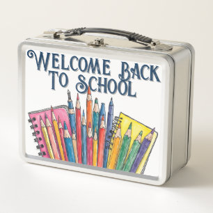 Welcome Back to School – Colourful Start Metal Lunch Box