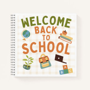 Welcome Back to School Cute Notebook