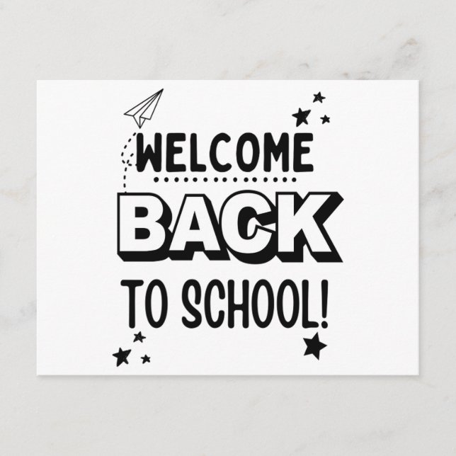 Welcome Back to school! Enclosure Card (Front)