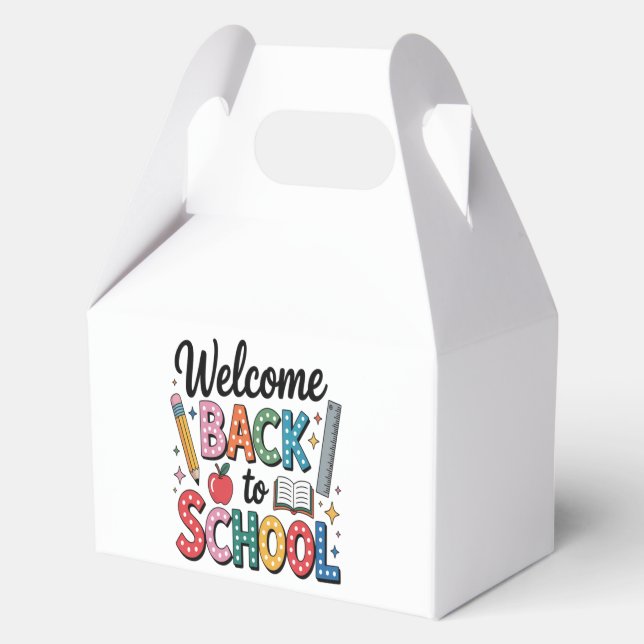 Welcome Back To School Favour Box (Front)